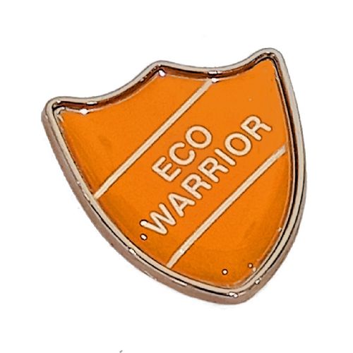 ECO WARRIOR shield badge